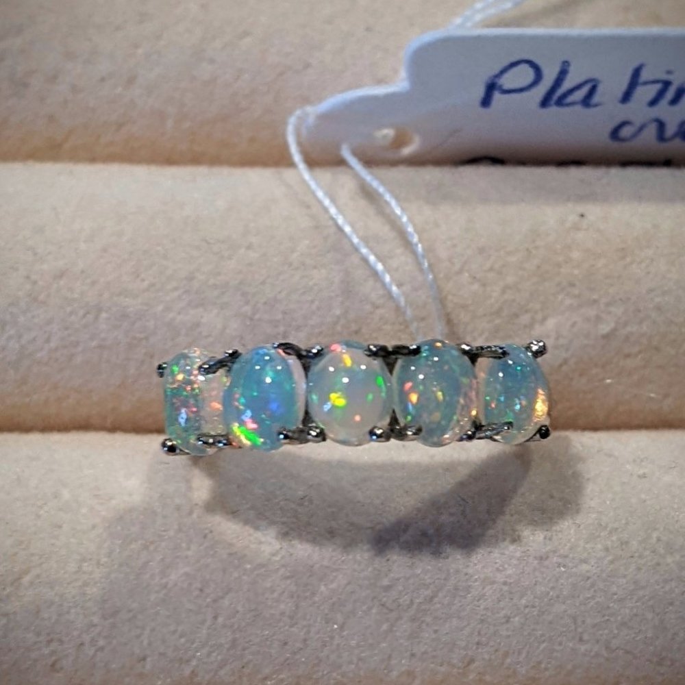 Ethiopian Welo Opal 5-Stone Ring